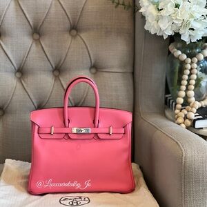 ❌SOLD❌Hermes Birkin 25 swift leather 
Rose Azalee with PHW
